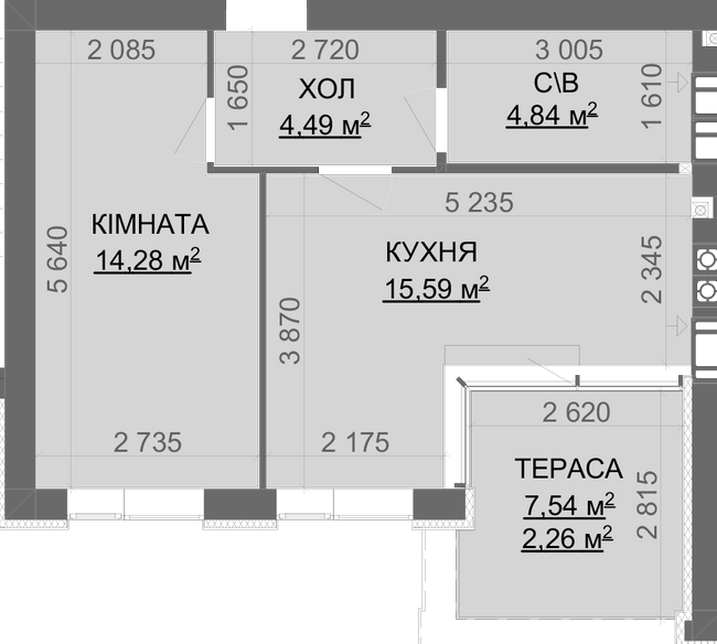 1-комнатная 41.46 м² в ЖК Найкращий квартал-2 от 23 000 грн/м², пгт Гостомель