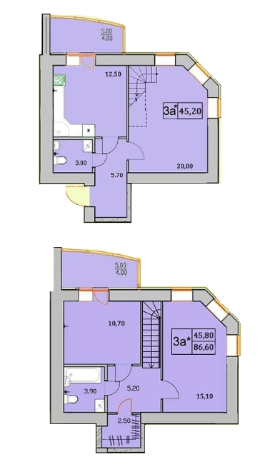 Двухуровневая 86.6 м² в ЖК Сонячна Оселя от 20 000 грн/м², г. Буча