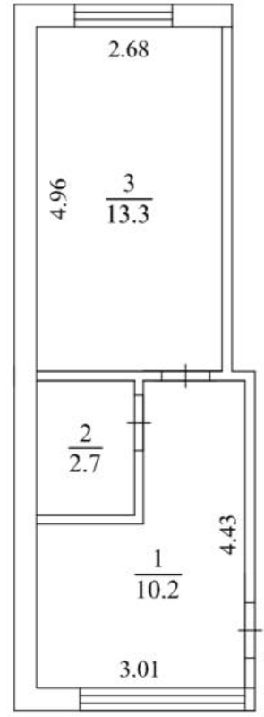 1-кімнатна 26.2 м² в ЖК Geneva від 22 500 грн/м², с. Софіївська Борщагівка