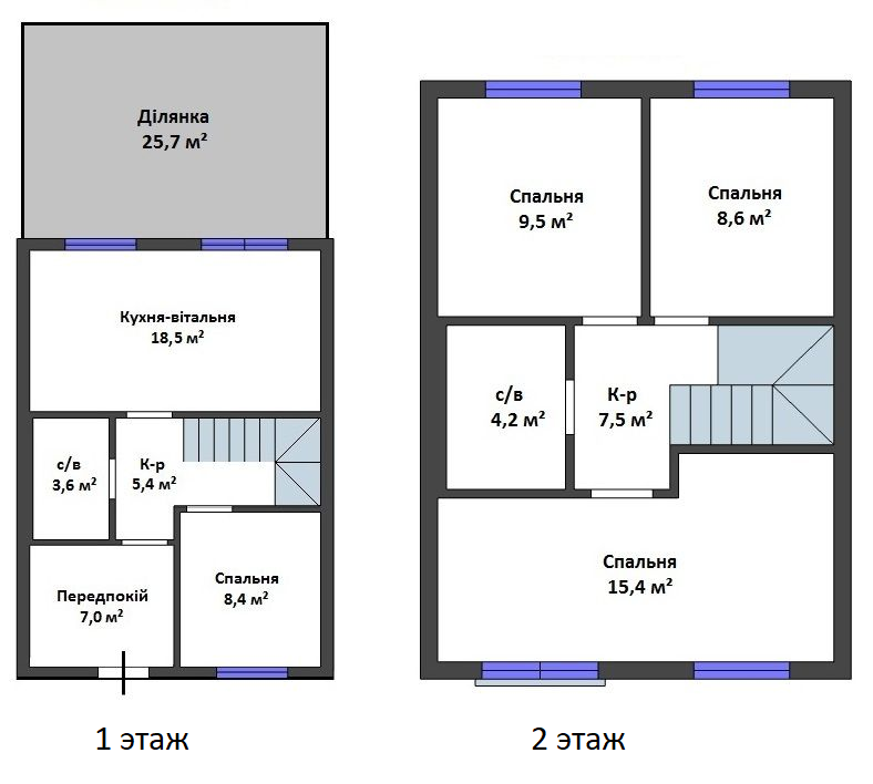 Таунхаус 88.1 м² в Таунхаусы Cherry Town от 15 323 грн/м², г. Ирпень