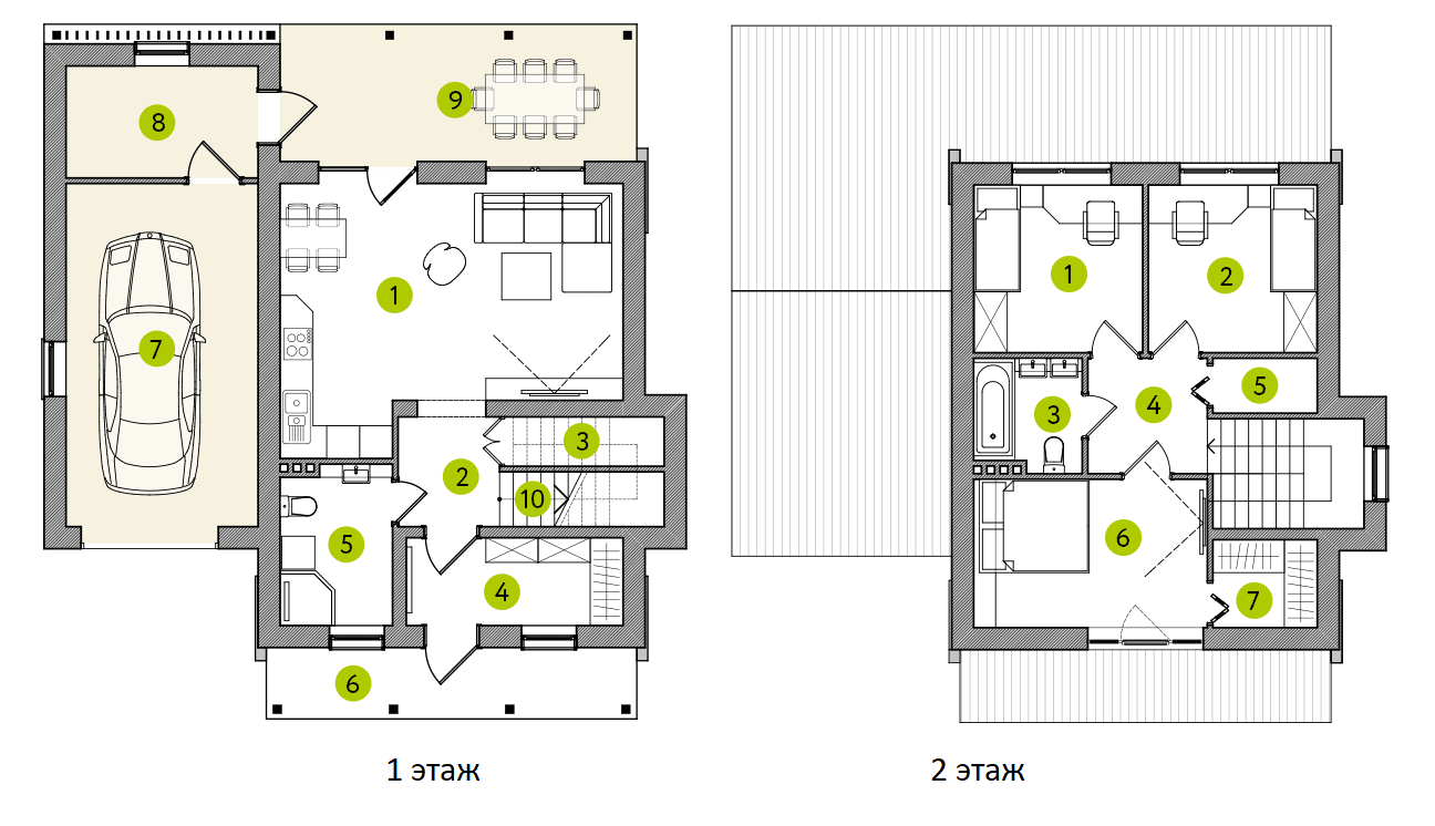 Котедж 105 м² в КМ Зелений Бульвар від 24 305 грн/м², с. Білогородка