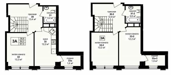 Двухуровневая 87.4 м² в ЖК Манхэттен от 21 600 грн/м², Харьков