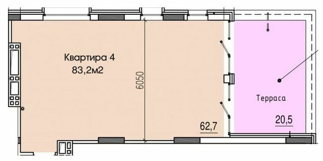 3-комнатная 83.2 м² в ЖК West Hall от 25 000 грн/м², Днепр