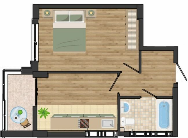 1-комнатная 38.3 м² в ЖК Золотая Эра от 20 650 грн/м², с. Крыжановка