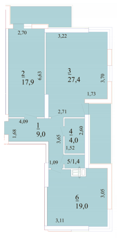 2-комнатная 85.5 м² в ЖК Лотос Холл от 25 550 грн/м², Одесса