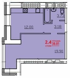 1-комнатная 38.81 м² в ЖК Уютный от 17 800 грн/м², Одесса