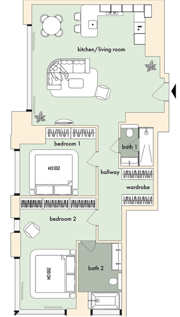 2-комнатная 98.4 м² в ЖК The Resort от 77 000 грн/м², Киев