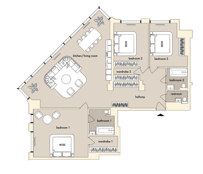 3-кімнатна 193 м² в ЖК The Resort від 72 900 грн/м², Київ