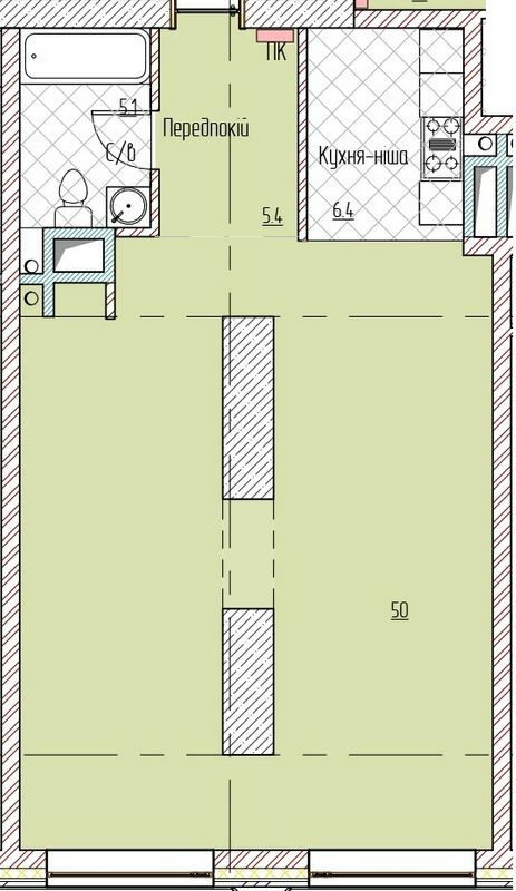 2-кімнатна 66.9 м² в БФК Metropole від 95 800 грн/м², Київ