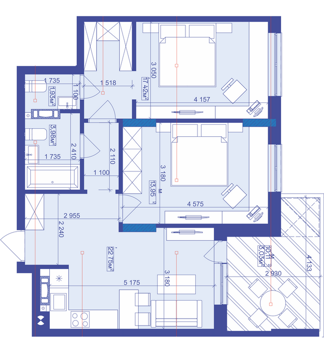 2-комнатная 67.5 м² в ЖК Utlandia от 25 500 грн/м², г. Ирпень