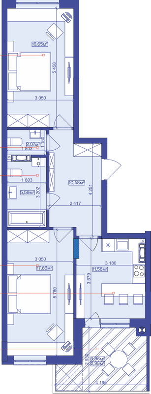 2-кімнатна 68.2 м² в ЖК Utlandia від 25 500 грн/м², м. Ірпінь