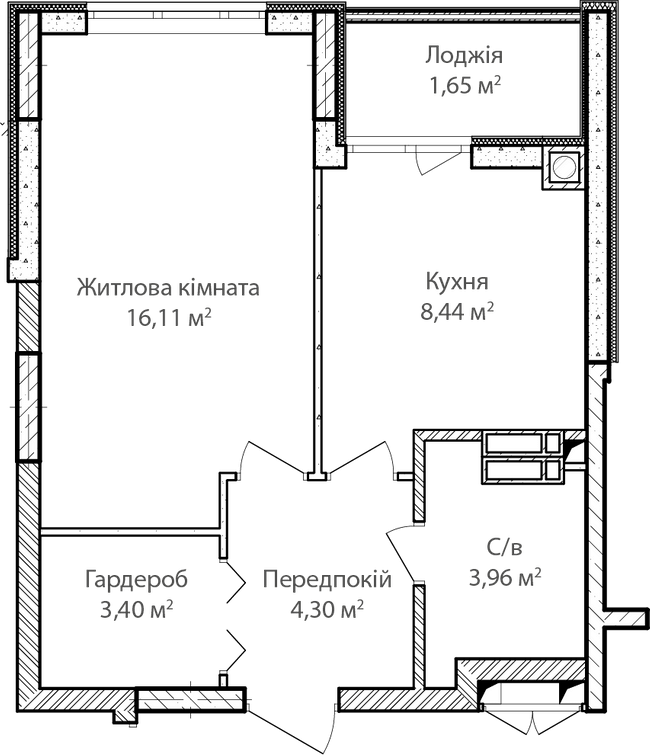 1-комнатная 37.86 м² в ЖК Синергия Сити от 28 000 грн/м², г. Ирпень