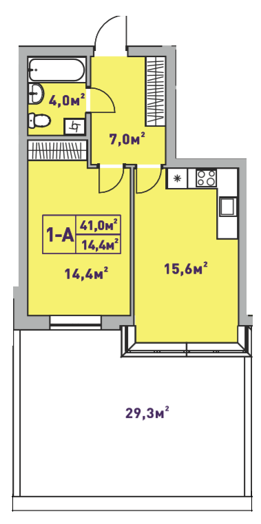 1-кімнатна 41 м² в ЖК Центральний-2 від 32 050 грн/м², м. Ірпінь