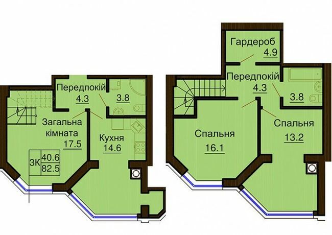 Дворівнева 82.5 м² в ЖК Софія Клубний від 30 000 грн/м², с. Софіївська Борщагівка