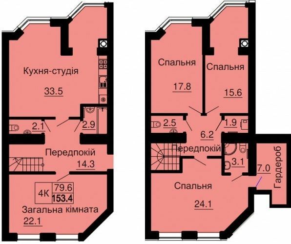 Двухуровневая 153.4 м² в ЖК София Клубный от 28 000 грн/м², с. Софиевская Борщаговка