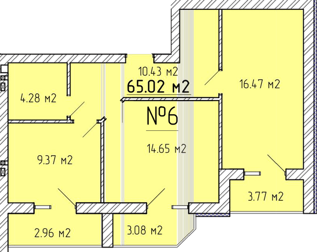 2-кімнатна 65.02 м² в ЖК Агрономічне від 17 500 грн/м², с. Агрономічне