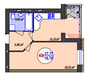 1-кімнатна 37.77 м² в ЖК Кемпінг Сіті від 16 900 грн/м², смт Стрижавка