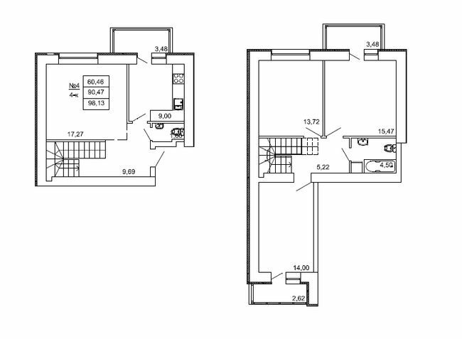 Двухуровневая 98.13 м² в ЖК на ул. Сенная, 19 от 20 000 грн/м², Полтава