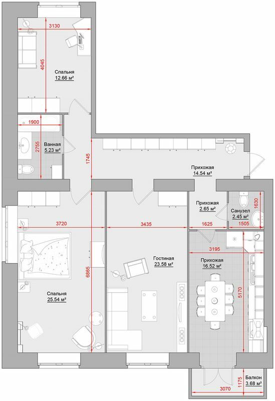 3-комнатная 107 м² в ЖК на ул. Майора Борищака, 17/48 от 18 450 грн/м², г. Кременчуг