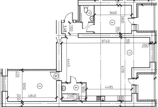 3-комнатная 89.48 м² в ЖК Эспланада от 16 000 грн/м², Сумы