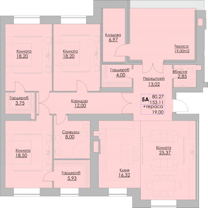 5+ кімнат 171.11 м² в ЖК Греків Ліс від 16 950 грн/м², м. Умань