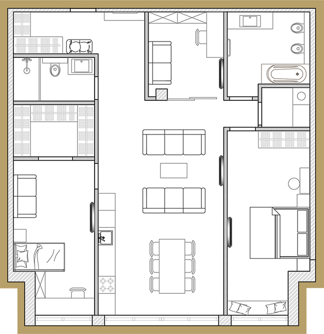 3-кімнатна 104.8 м² в ЖК Premier Park від 45 400 грн/м², Дніпро