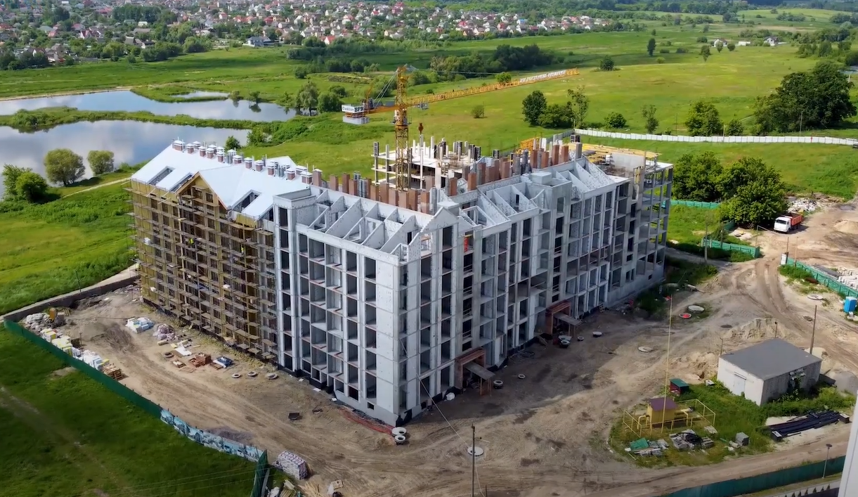 Хід будівництва ЖК Гостомель Residence, лип, 2021 рік