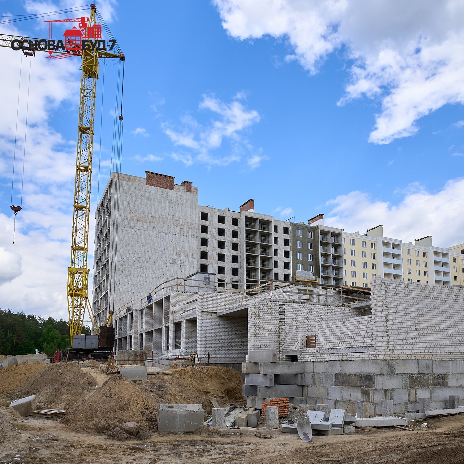 Ход строительства ЖК на Масанах, июнь, 2021 год