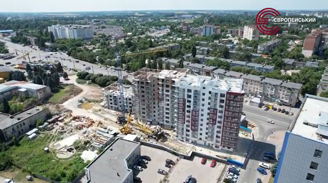 Хід будівництва ЖК Європейський, лип, 2021 рік