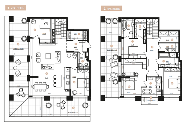 Двухуровневая 257.8 м² в ЖК Doma Trabotti от 75 550 грн/м², Одесса