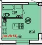 Студия 19.1 м² в ЖК Дом на Степовой от 19 300 грн/м², Одесса