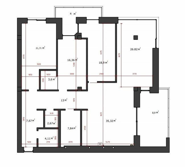 4-комнатная 171.6 м² в ЖК Baltiysʹka Hall от 47 150 грн/м², Львов