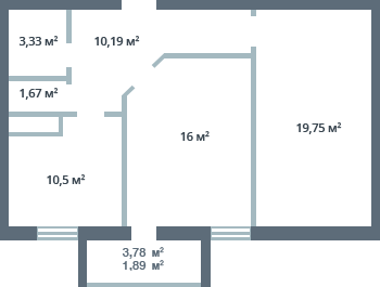 2-комнатная 65.22 м² в ЖК Новосел от 14 250 грн/м², с. Молодежное