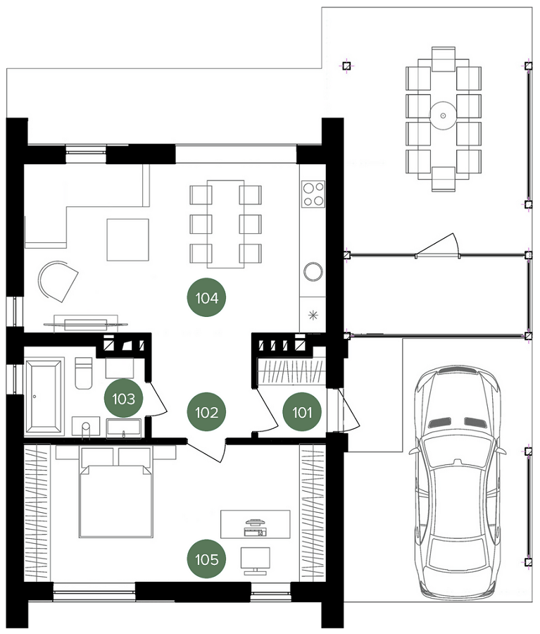 Коттедж 57.31 м² в КП QP от 47 985 грн/м², с. Ходосовка