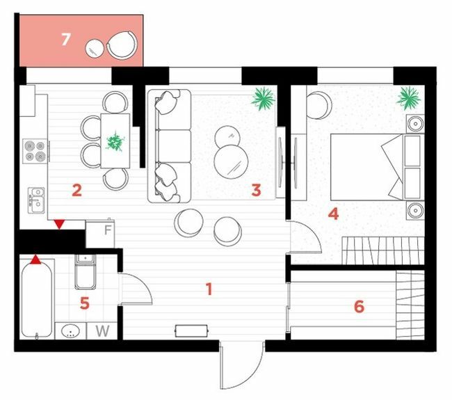 2-комнатная 51 м² в ЖК Family Plaza от 27 000 грн/м², Ивано-Франковск