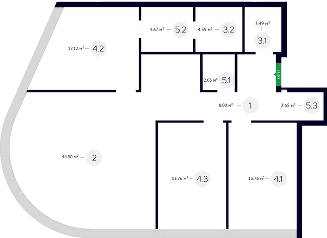 3-кімнатна 114.39 м² в ЖК White Lines від 50 700 грн/м², Київ