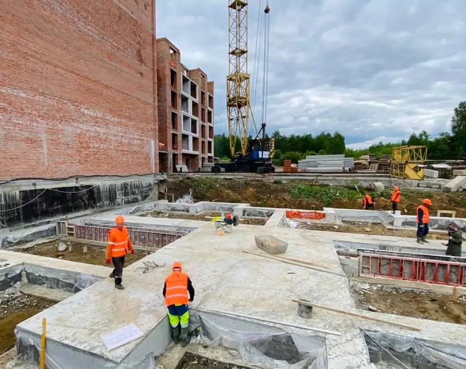 Ход строительства ЖК Містечко Козацьке, май, 2021 год