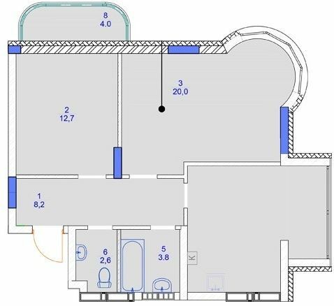 2-комнатная 65.1 м² в ЖК Садочок от 24 500 грн/м², с. Новоселки