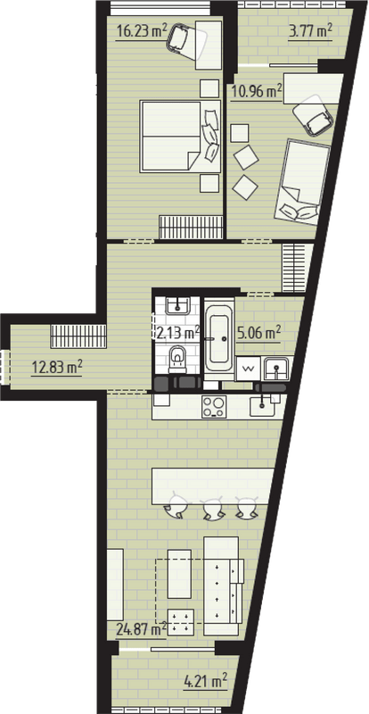 2-комнатная 85.22 м² в ЖК PARKTOWN от 21 000 грн/м², пгт Гостомель