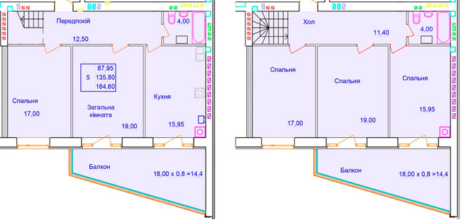 Дворівнева 164.6 м² в ЖК Європейський від 25 000 грн/м², Полтава