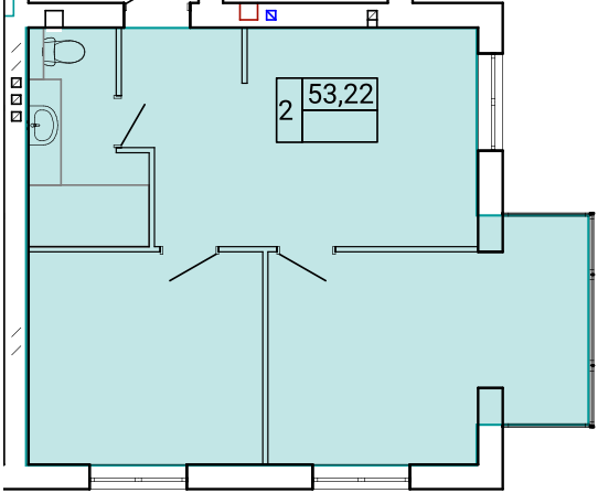 2-кімнатна 53.22 м² в ЖК Gentleman Park від 21 300 грн/м², Тернопіль