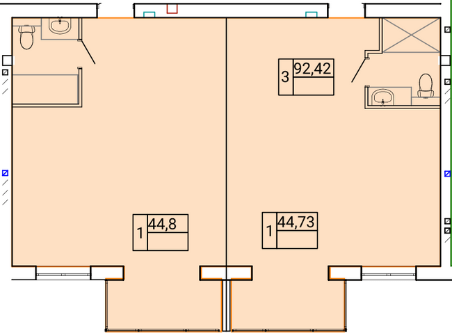 3-комнатная 92.42 м² в ЖК Gentleman Park от 23 950 грн/м², Тернополь