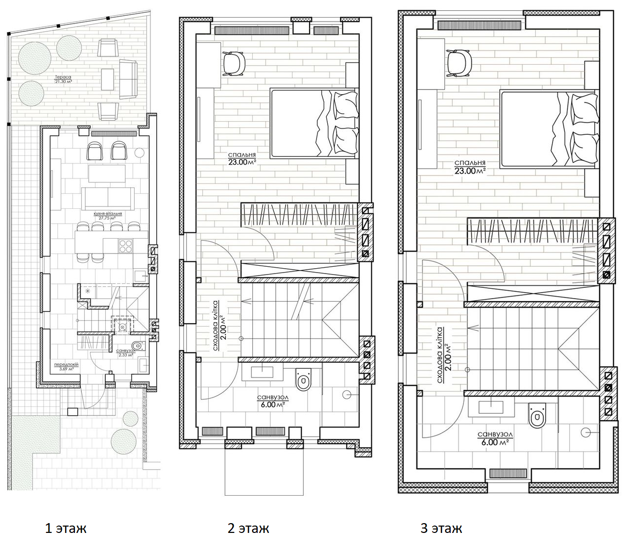 Таунхаус 117 м² в КМ Riverside від 16 496 грн/м², м. Умань