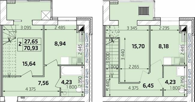 Двухуровневая 70.93 м² в ЖК Масаны от 16 500 грн/м², Чернигов