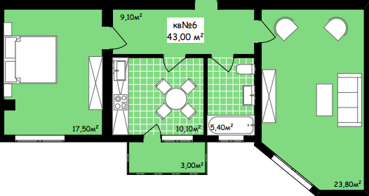 2-комнатная 66.8 м² в ЖК Неосити от 22 650 грн/м², Черновцы