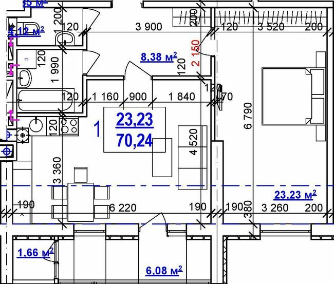 1-комнатная 70.24 м² в ЖК Дом на Сумской от 42 700 грн/м², Харьков