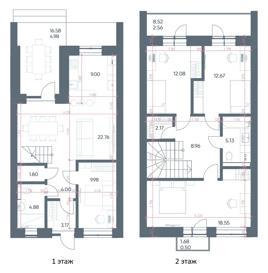 Таунхаус 123.19 м² в КП River Park от 28 980 грн/м², Харьков