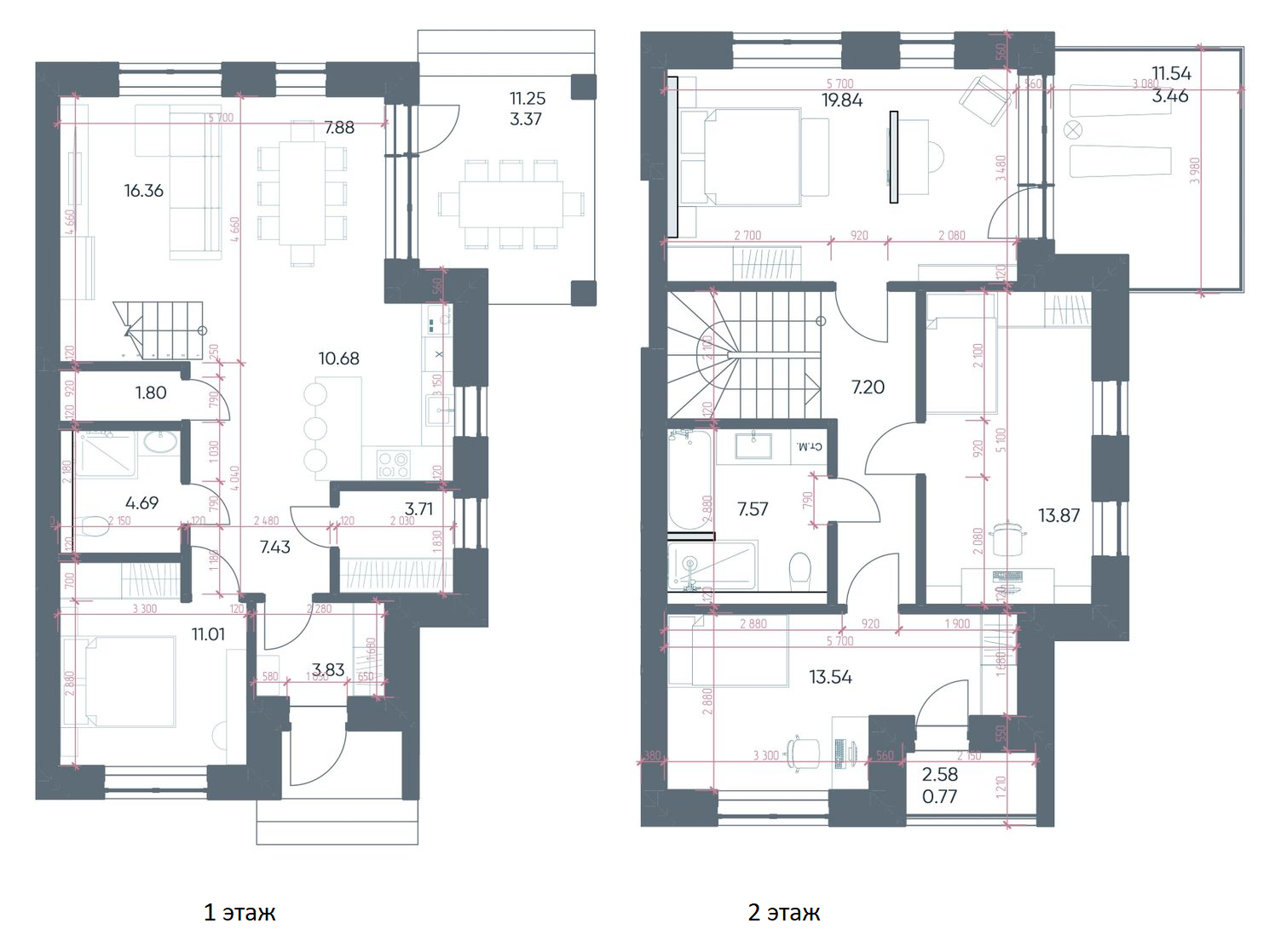 Таунхаус 137.19 м² в КМ River Park від 30 833 грн/м², Харків