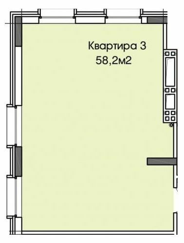 2-комнатная 58.2 м² в ЖК West Hall от 25 000 грн/м², Днепр