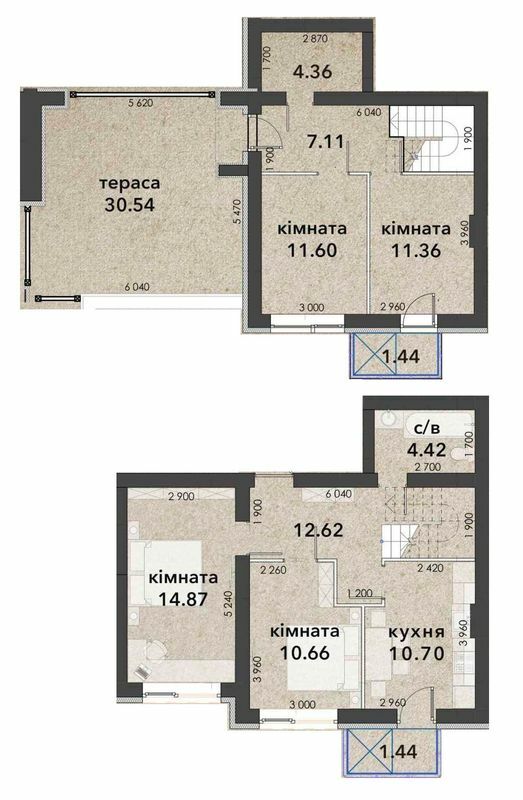 Дворівнева 98.06 м² в ЖК Viking Home від 18 000 грн/м², м. Ірпінь